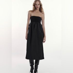 NWT ZARA MIXED STRAIGHT KNIT DRESS